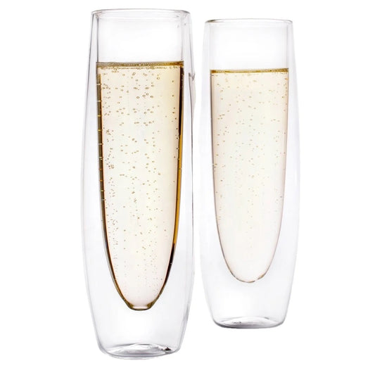 MH DOUBLE WALL CHAMPAGNE GLASS (SET OF 2