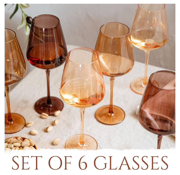 Wine Glasses Set of 8 Naughty or Nice